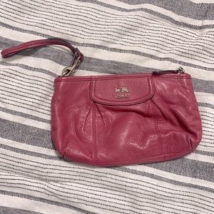 Coach pink wristlet